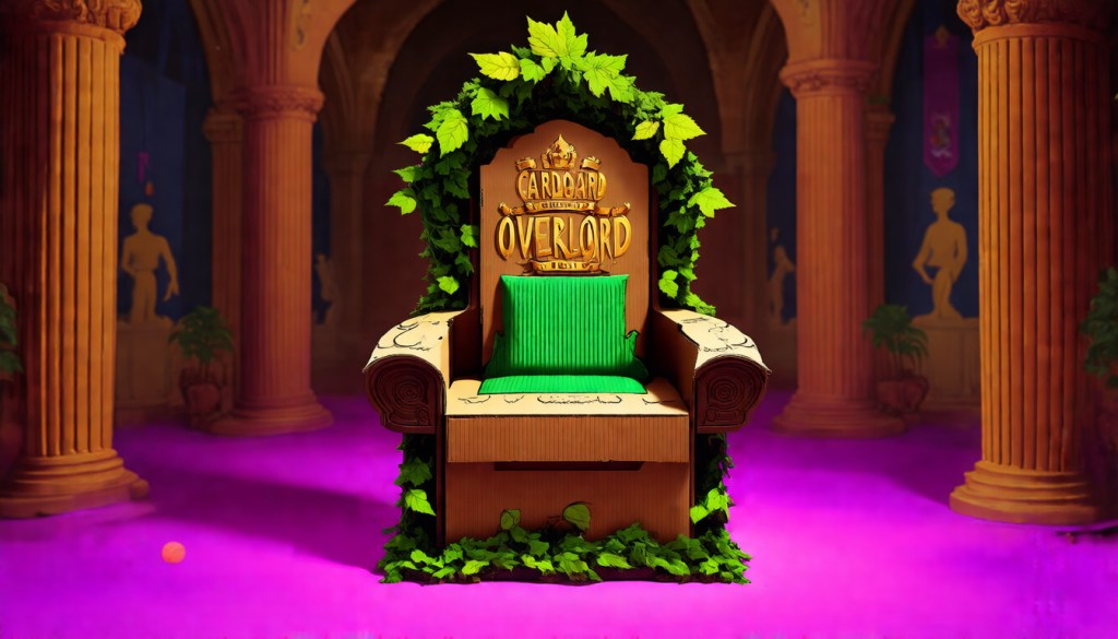 Cardboard Overlord Throne — Eco Inks Water-Based | Unisex&nbsp;T-Shirt