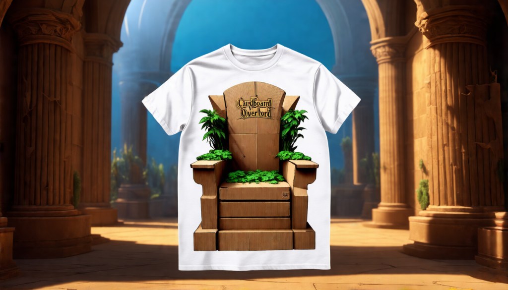 Cardboard Overlord Throne — Eco-Friendly | Soft Unisex&nbsp;Tee