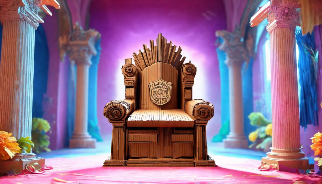 Cardboard Overlord Throne — Fantasy Aesthetic | Organic Cotton&nbsp;Tee