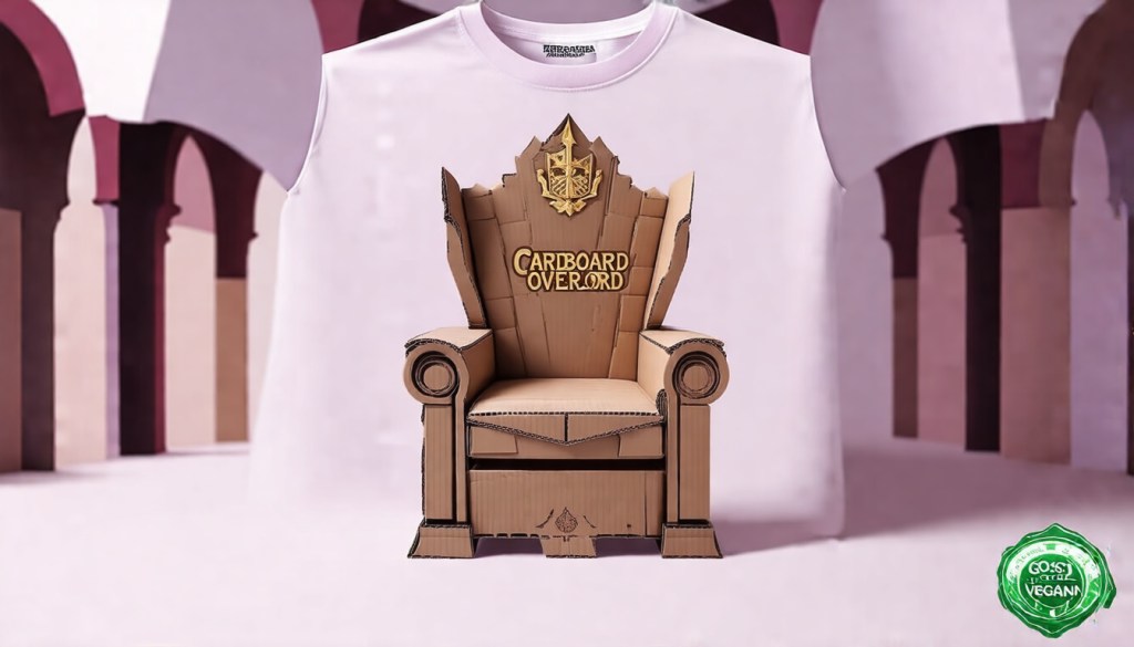 Cardboard Overlord Throne — Fantasy Aesthetic | Soft Unisex&nbsp;Tee