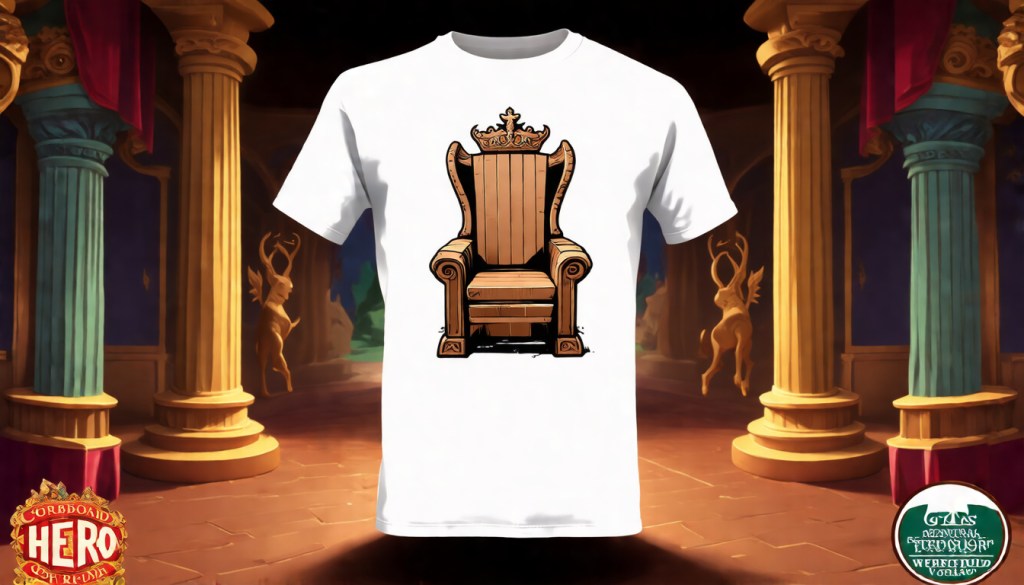 Cardboard Overlord Throne — Fantasy Graphic&nbsp;Tee