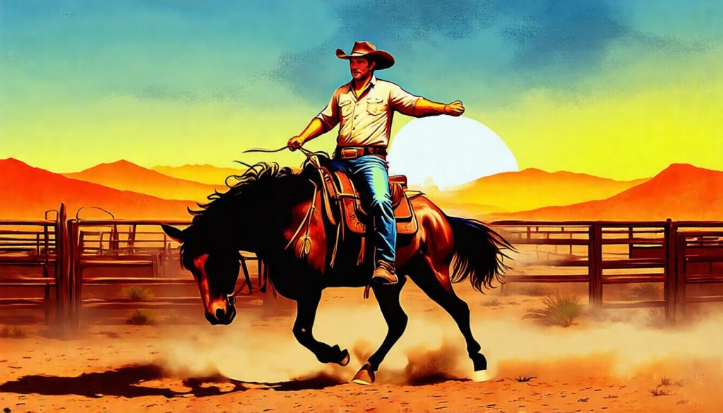 Cowboy Renaissance Bronco Beat Graphic Tee