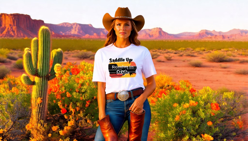 Cowboy Renaissance Cactus Bloom Tee