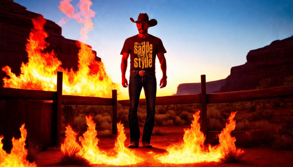 Cowboy Renaissance Canyon Fire Graphic&nbsp;Tee