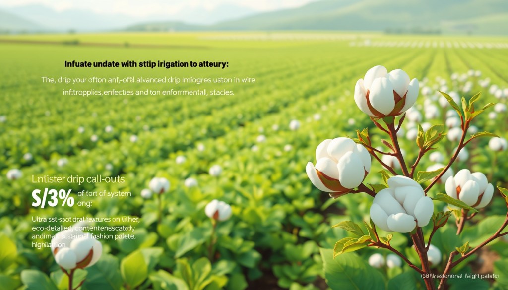 Unlocking Sustainability: How Drip Irrigation Revolutionizes Cotton Farming and Mitigates Environmental&nbsp;Impact