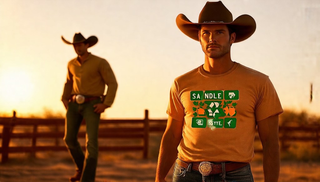 Eco Wise Cowboy Renaissance Vintage T‑Shirt