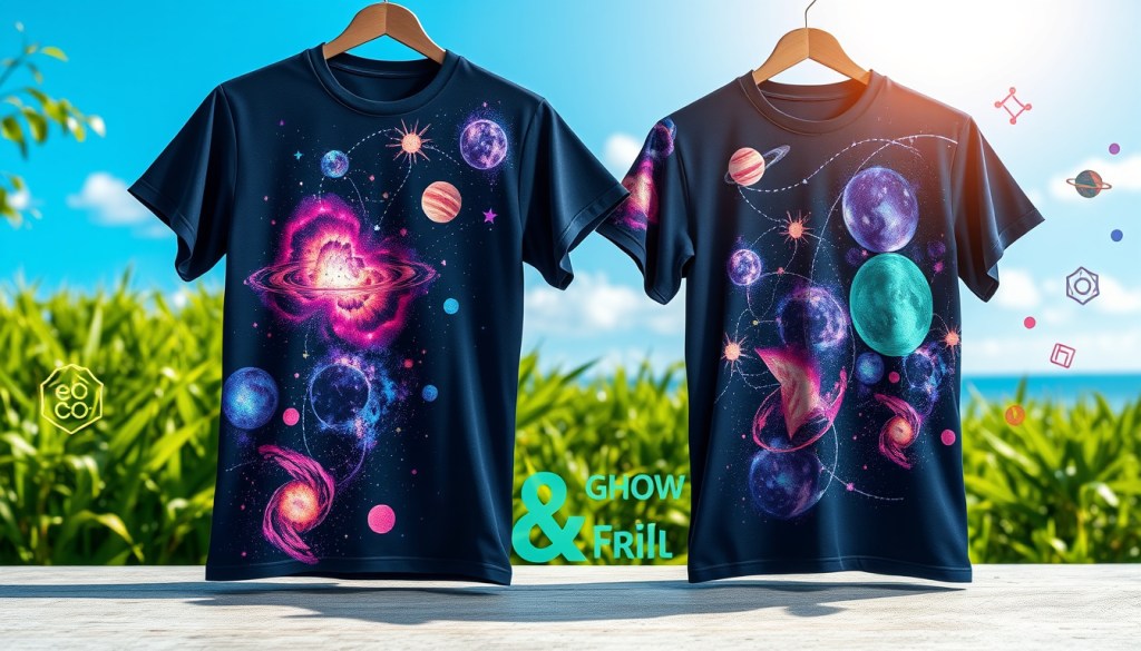 Environmentally Friendly Tees With Cosmic&nbsp;Prints