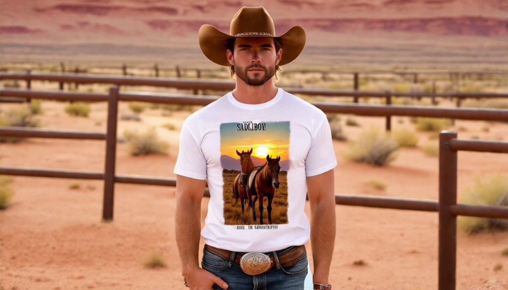 Frontier Flair Cowboy Renaissance Casual&nbsp;T‑Shirt