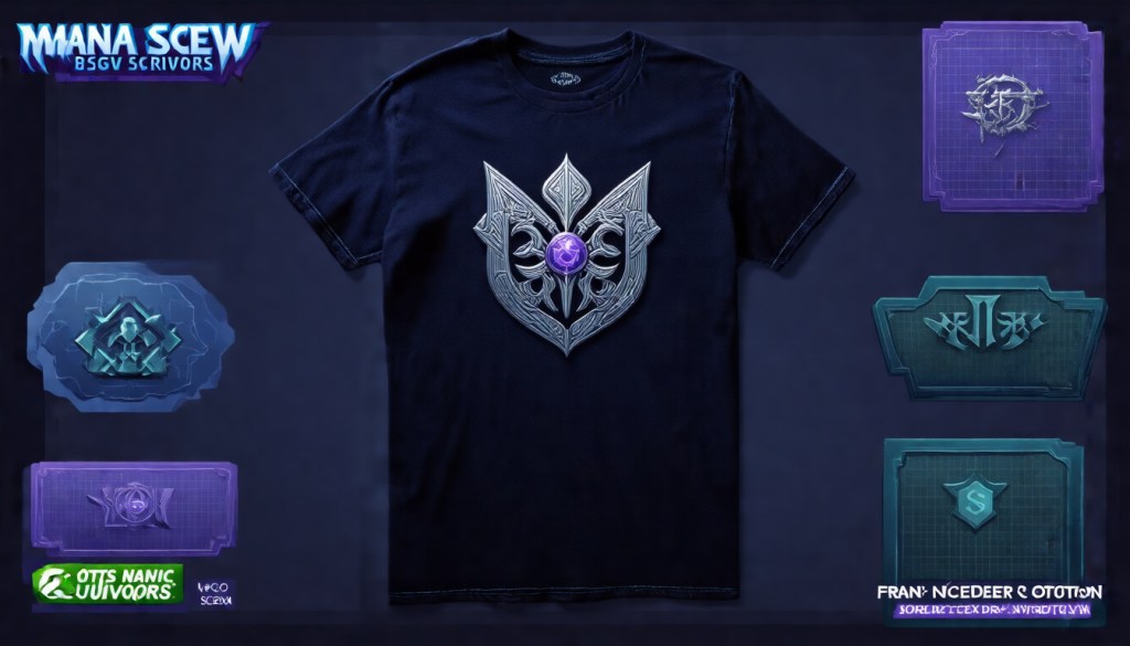 Mana Screw Survivors Emblem Shirt | MTG-Inspired · French Navy · Limited Run On&nbsp;Demand