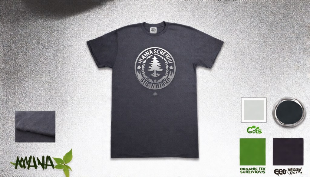 Mana Screw Survivors Emblem Tee: Dark Heather Grey — Eco-Friendly · Eco Credentials&nbsp;Included