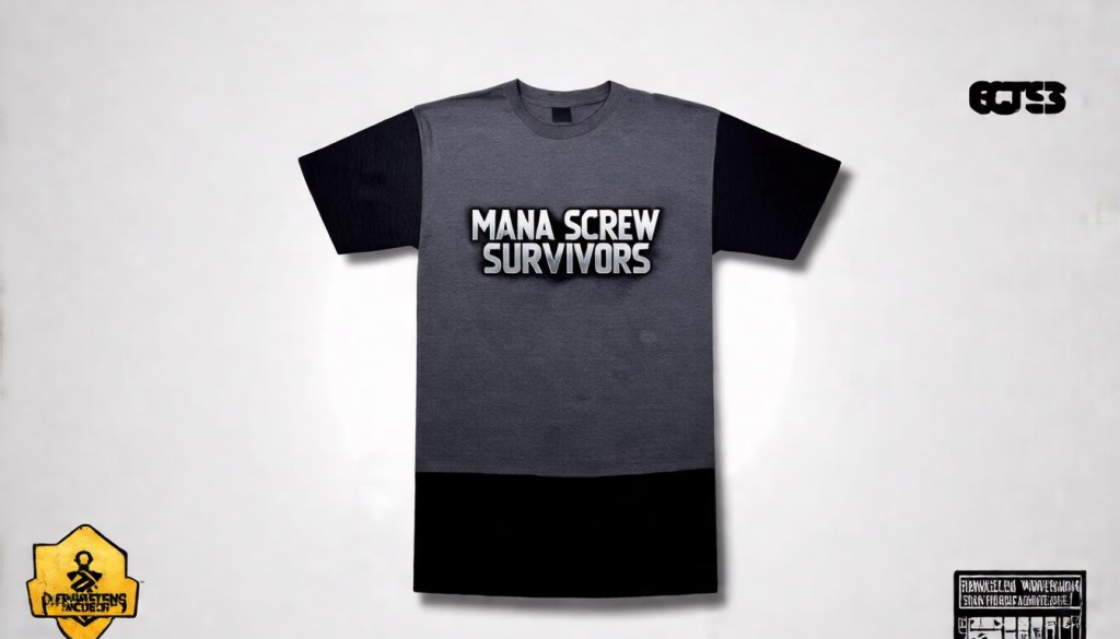 Mana Screw Survivors Gamer Tee — Organic Cotton in Dark Heather&nbsp;Grey