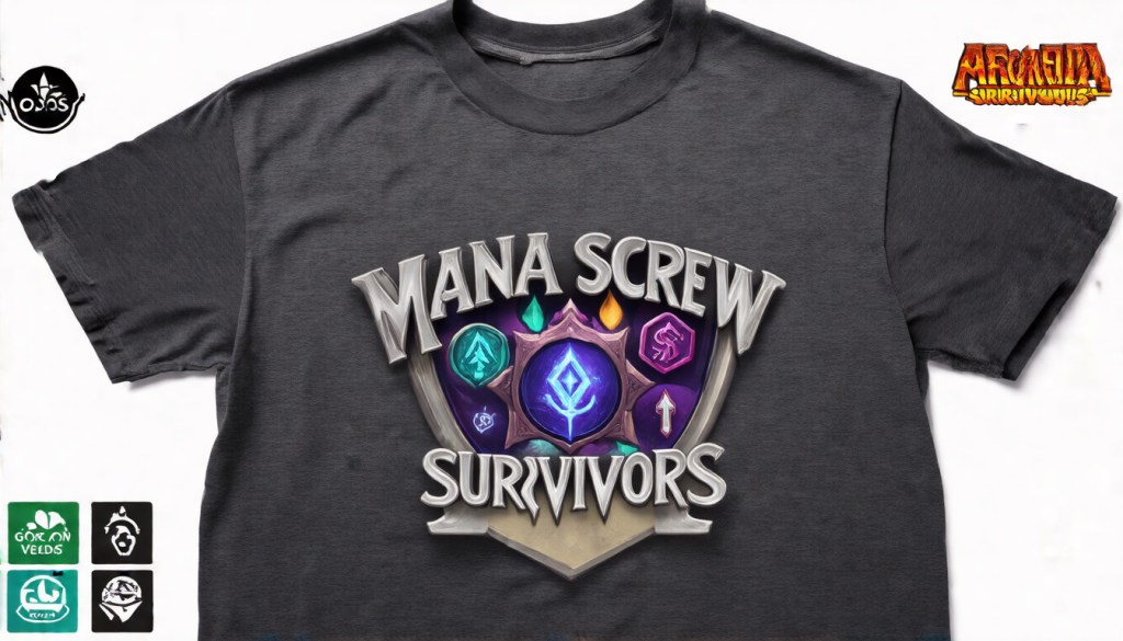 Mana Screw Survivors Vintage Tee: Anthracite — Soft & Breathable · Great Gift for MTG&nbsp;Fans