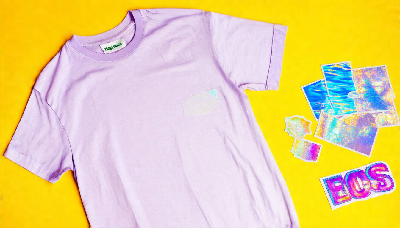 Organic Cotton Tee‑Matching 90s Holographic Stickers: How to Remove Without Residue