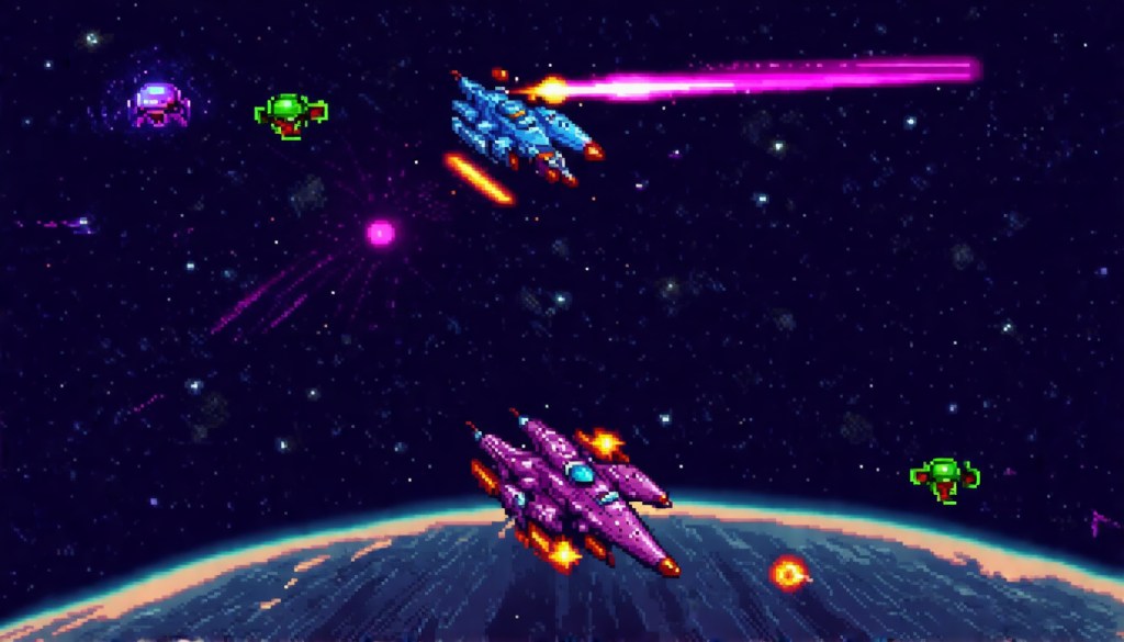 Power Up List Retro Space Shooter&nbsp;2025