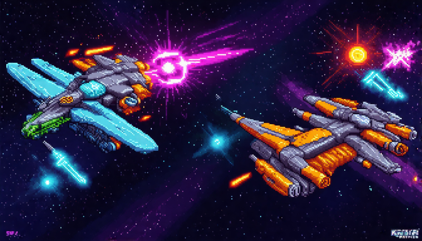 Power Up List Retro Space Shooter Bullet Hell