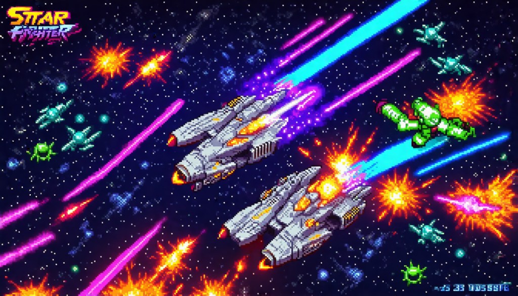 Power Up List Retro Space Shooter&nbsp;Demo