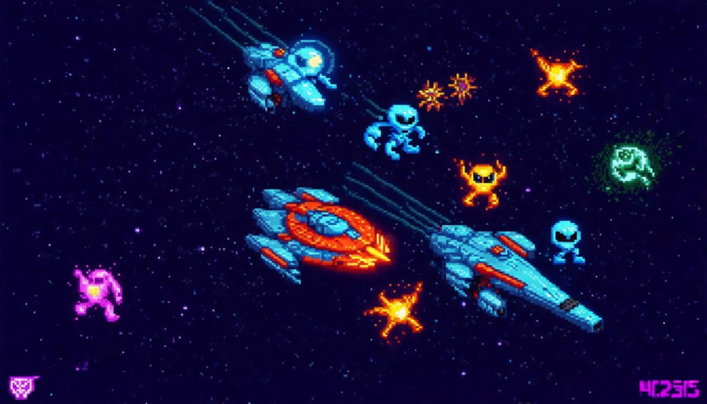 Power Up List Retro Space&nbsp;Shooter