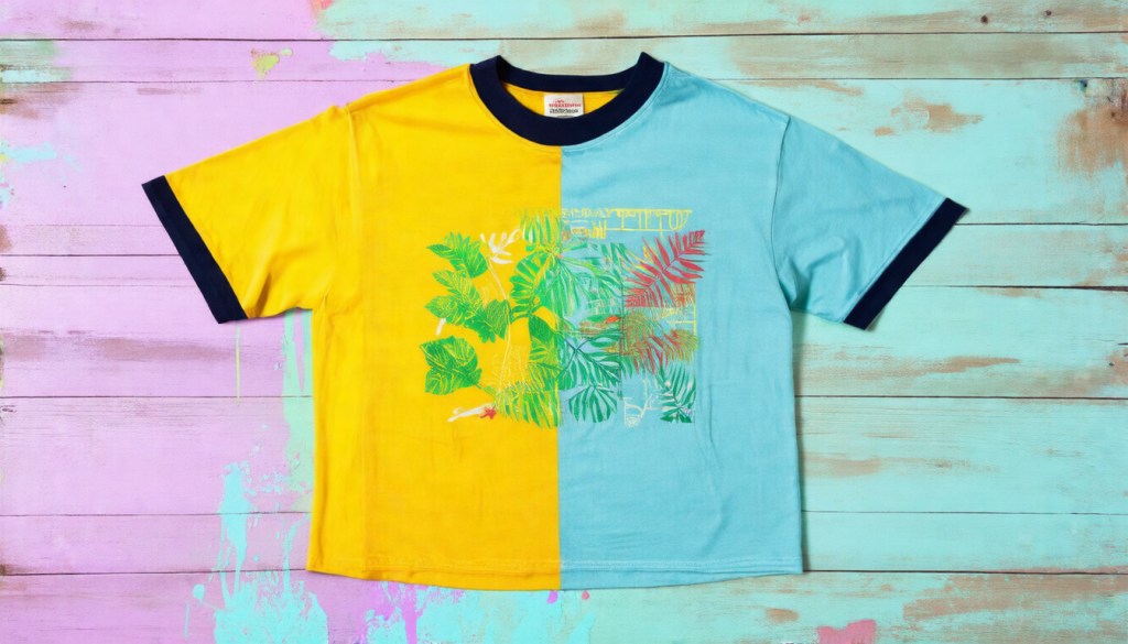 Retro Biodegradable Ringer&nbsp;Tee