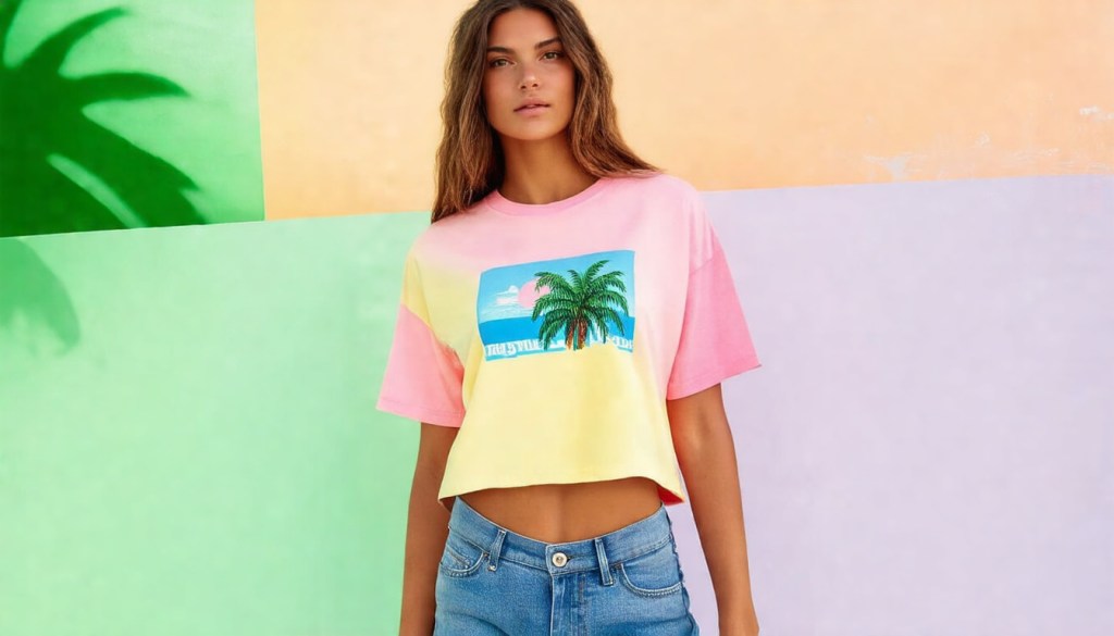 Retro Low-Impact Crop&nbsp;Tee