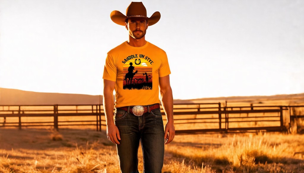 Retro Ranch Cowboy Renaissance Graphic&nbsp;Tee