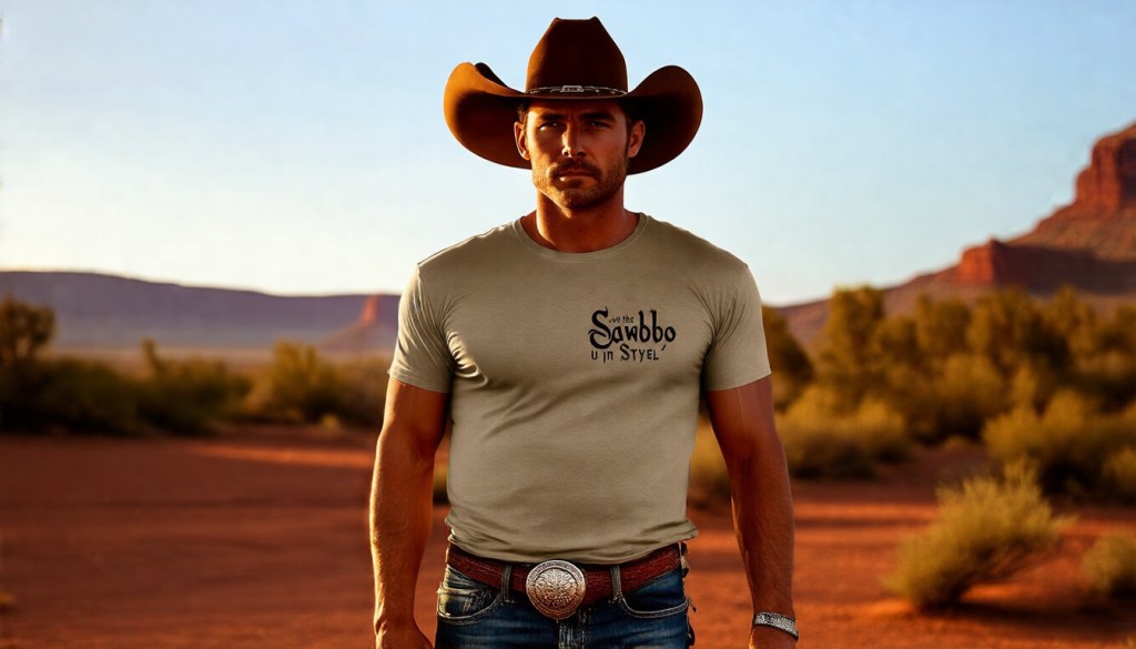 Rustic Frontier Cowboy Renaissance Organic Tee