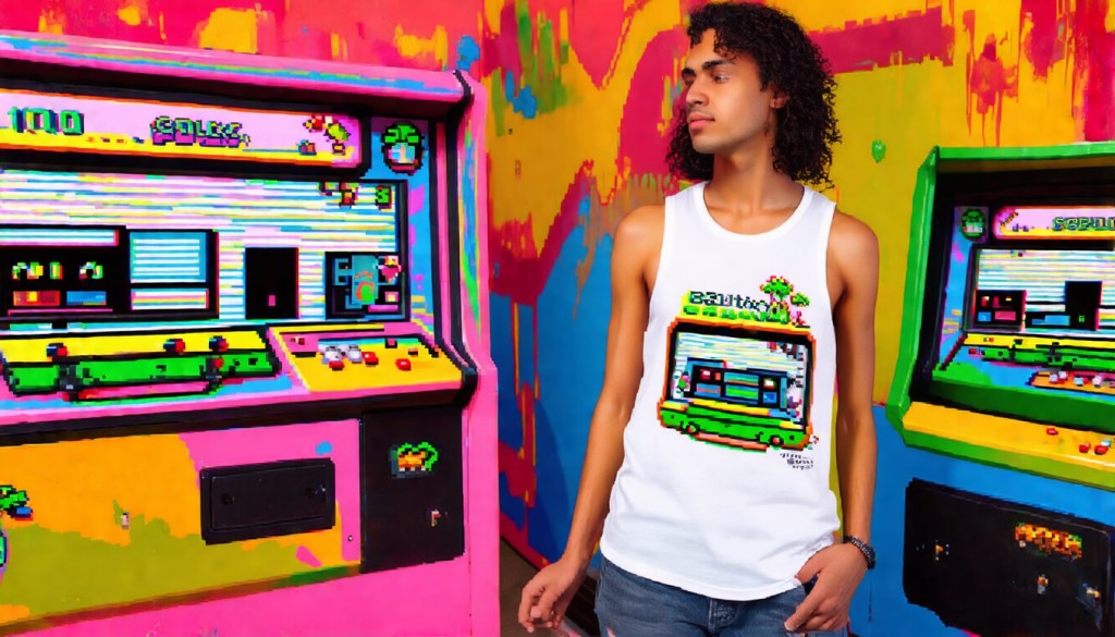Sustainable Retro Arcade Tank&nbsp;Top