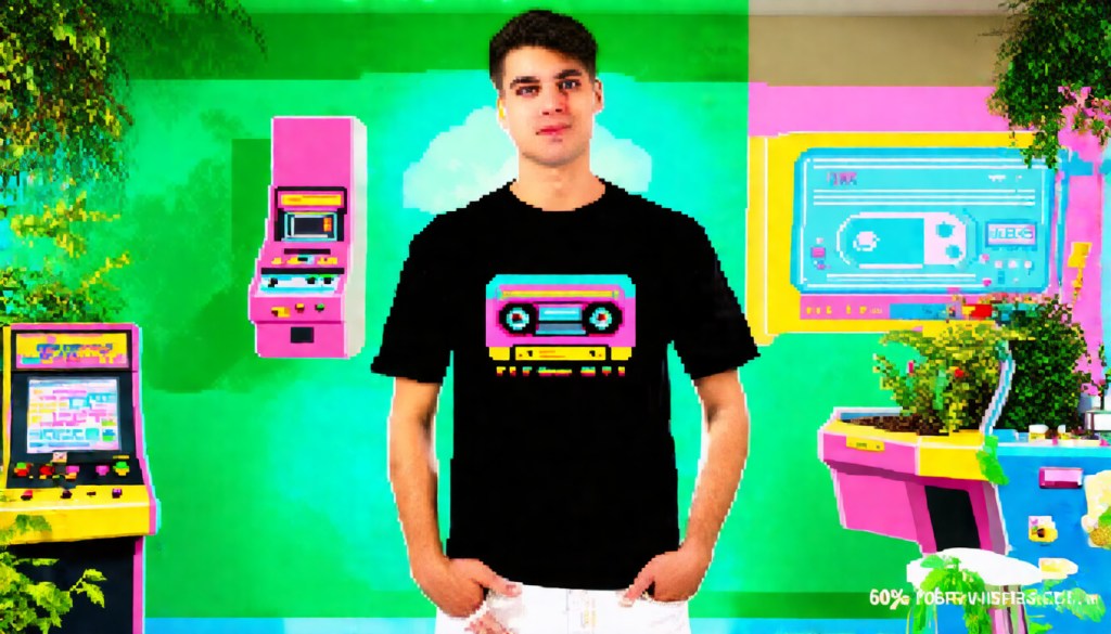 Sustainable Retro Arcade&nbsp;Tee