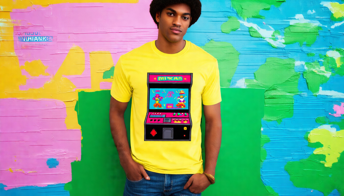 Sustainable Retro Arcade T-Shirt