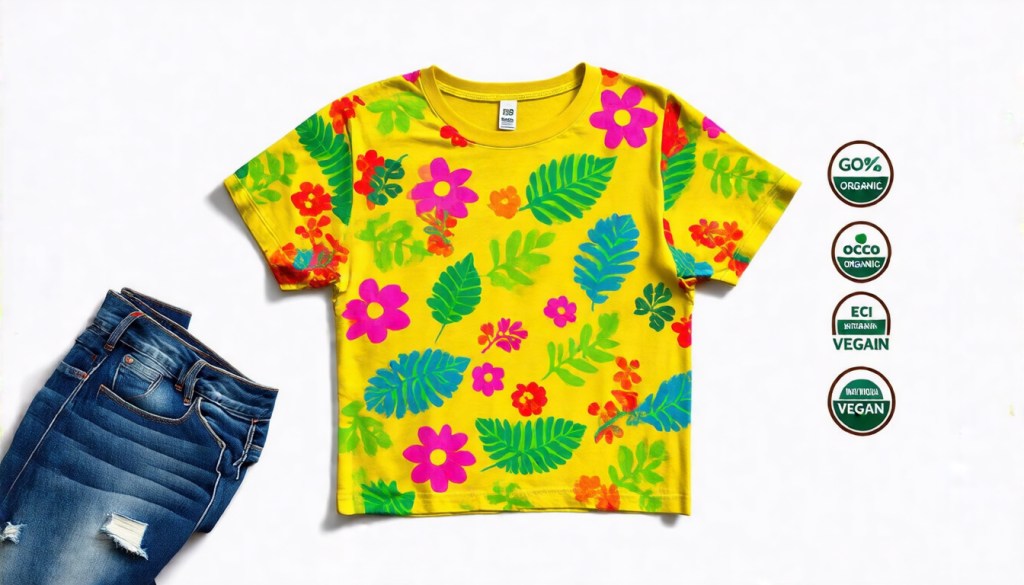 Sustainable Retro Cartoon Crop&nbsp;Tee