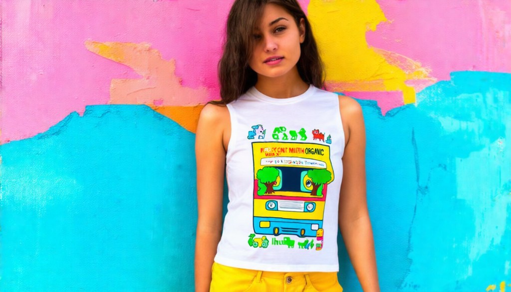 Sustainable Retro Cartoon Tank&nbsp;Top