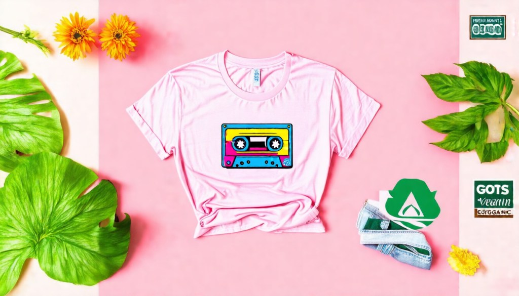Sustainable Retro Cassette Tape Crop&nbsp;Tee