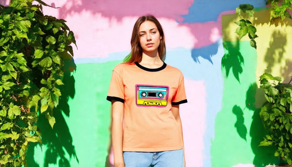 Sustainable Retro Cassette Tape Ringer&nbsp;Tee