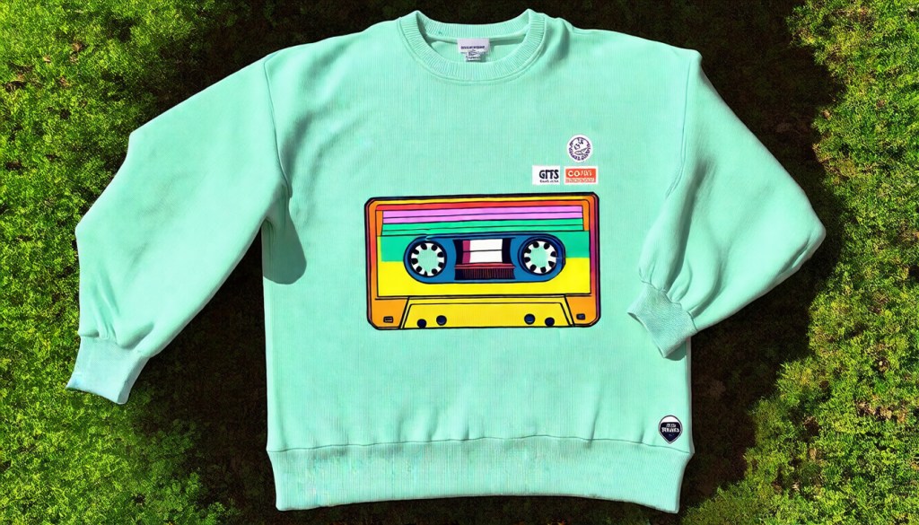 Sustainable Retro Mixtape&nbsp;Crewneck