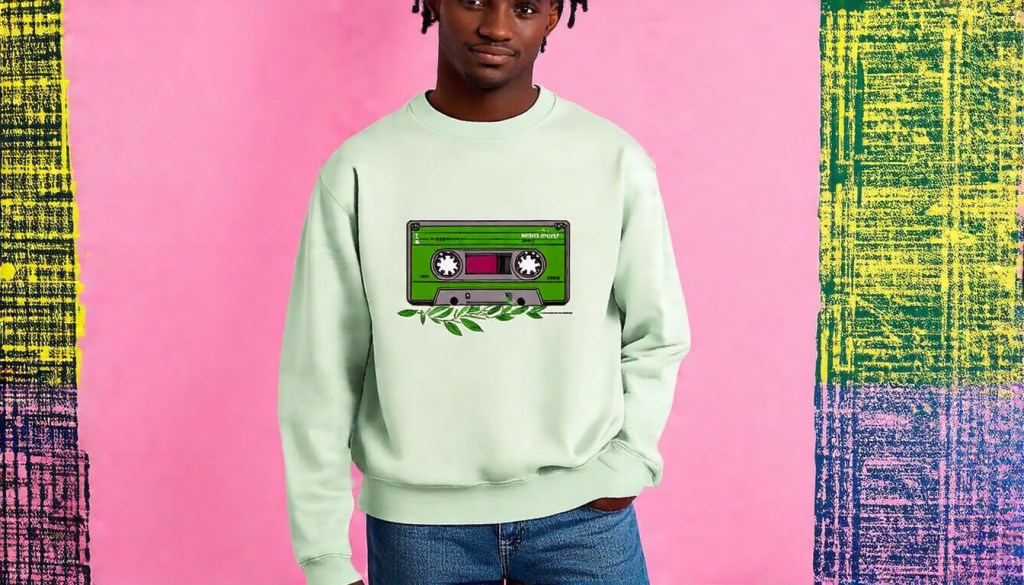 Sustainable Retro Mixtape&nbsp;Crewneck
