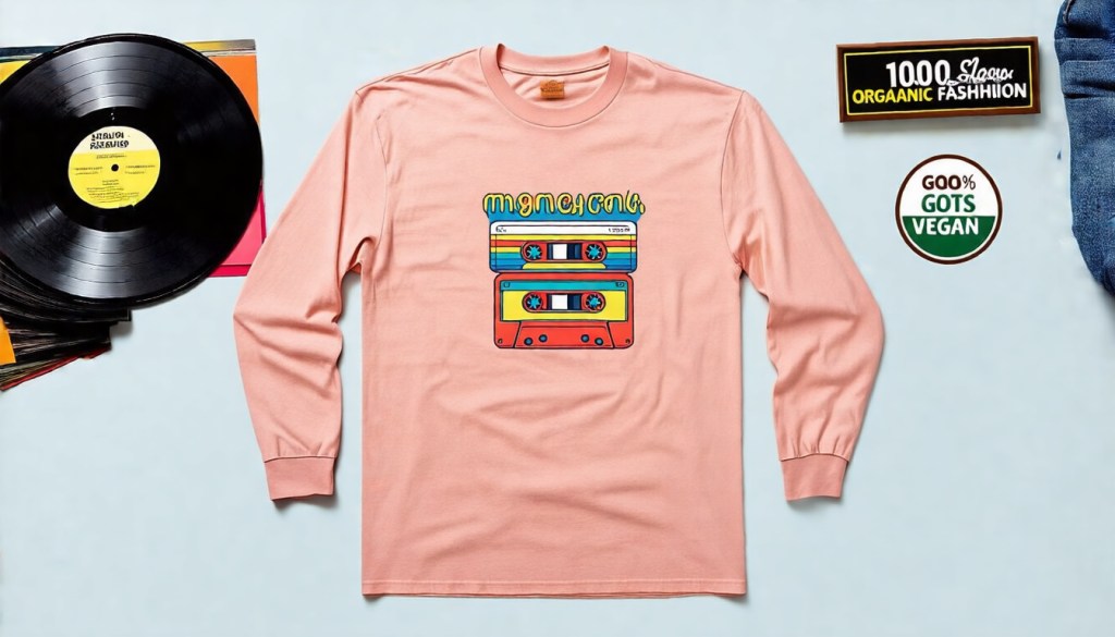 Sustainable Retro Mixtape Long Sleeve&nbsp;Tee