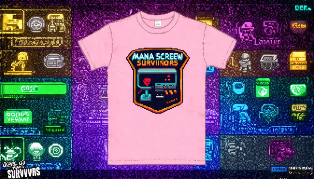 Vintage Gamer Emblem Tee&nbsp;(Organic