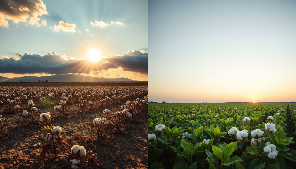 Cotton crop and water scarcity