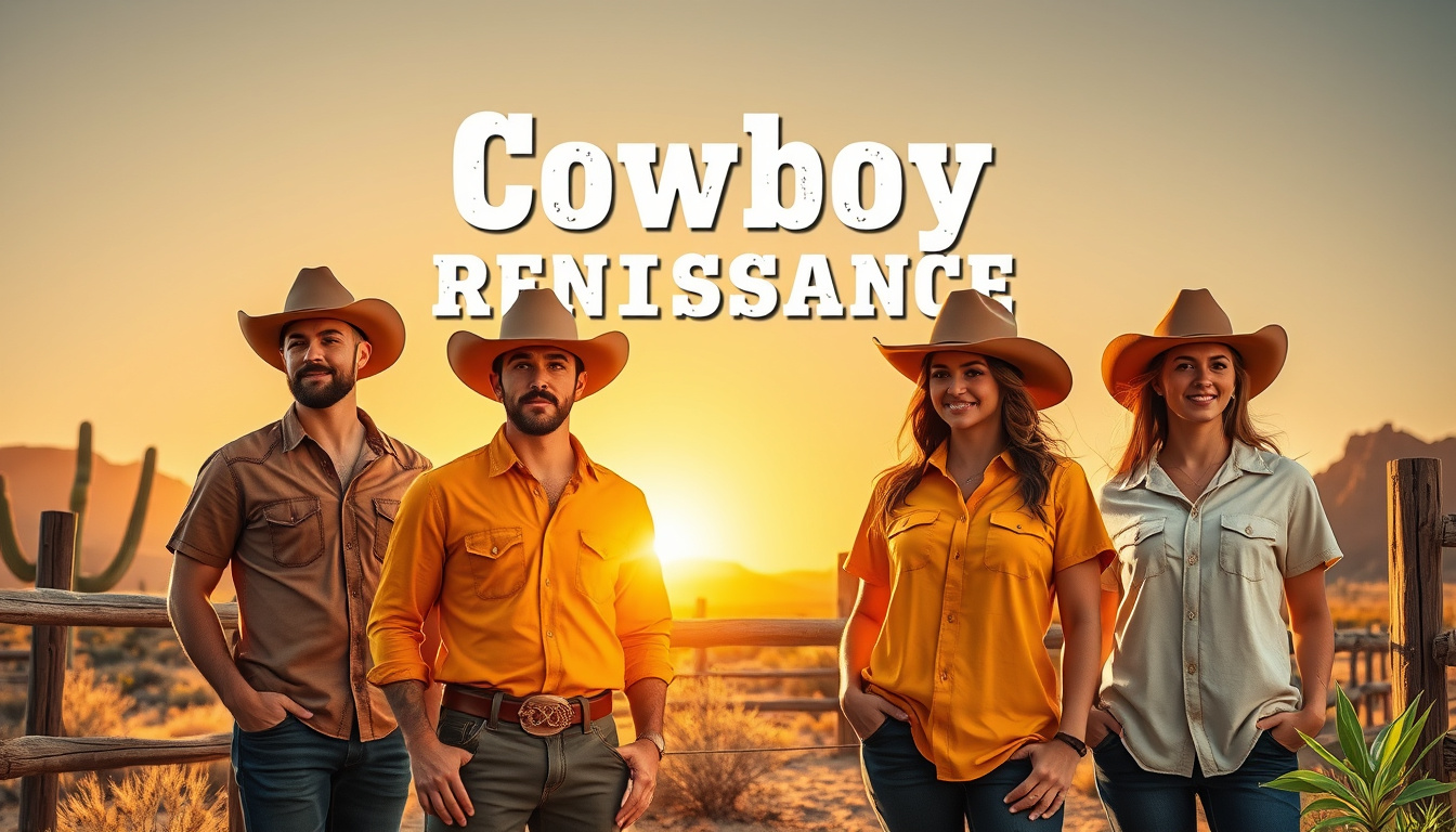 Desert tones in modern cowboy shirts