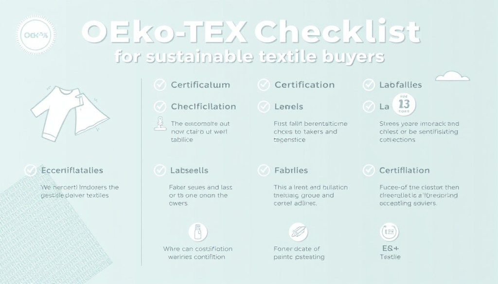 OEKO-TEX checklist for&nbsp;buyers