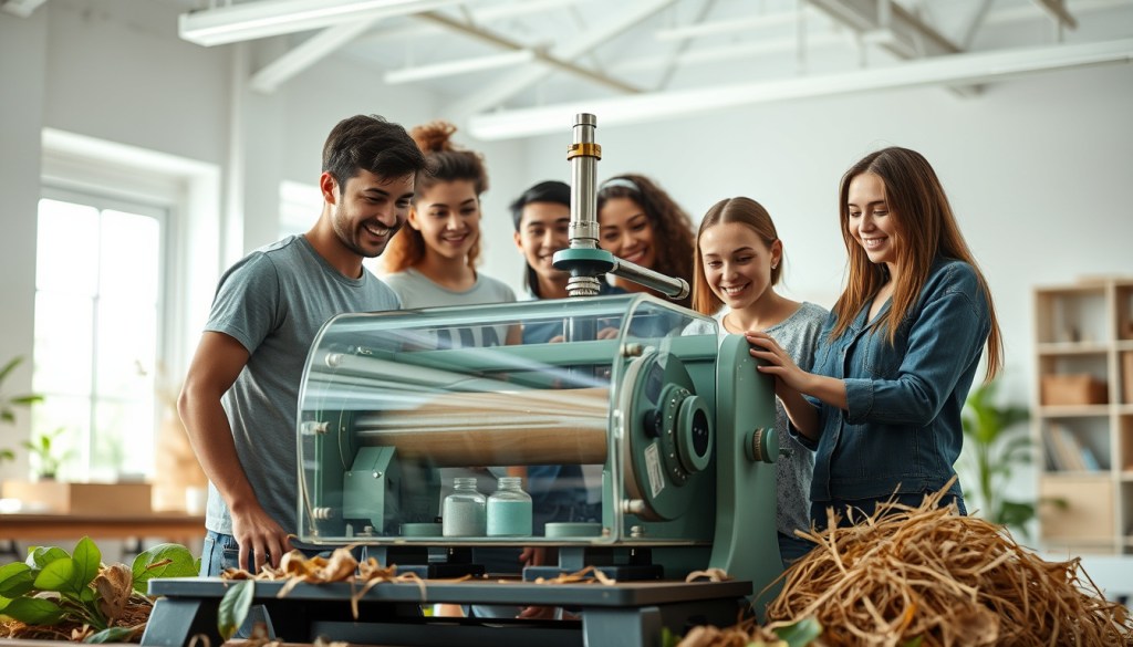 Revolutionizing Sustainability: Students Create Eco-Friendly Press Machine to Replace Plastic Products with Biodegradable&nbsp;Alternatives