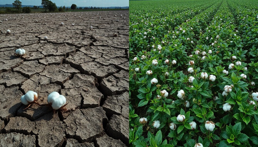 Soil degradation from cotton farming