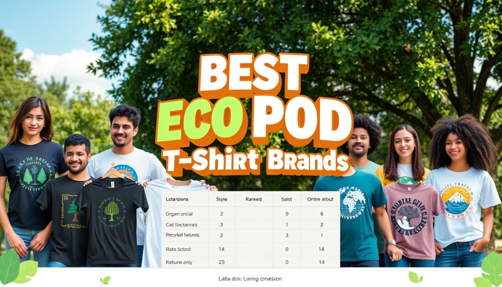 Top 10 POD Tees That Align With Eco Values
