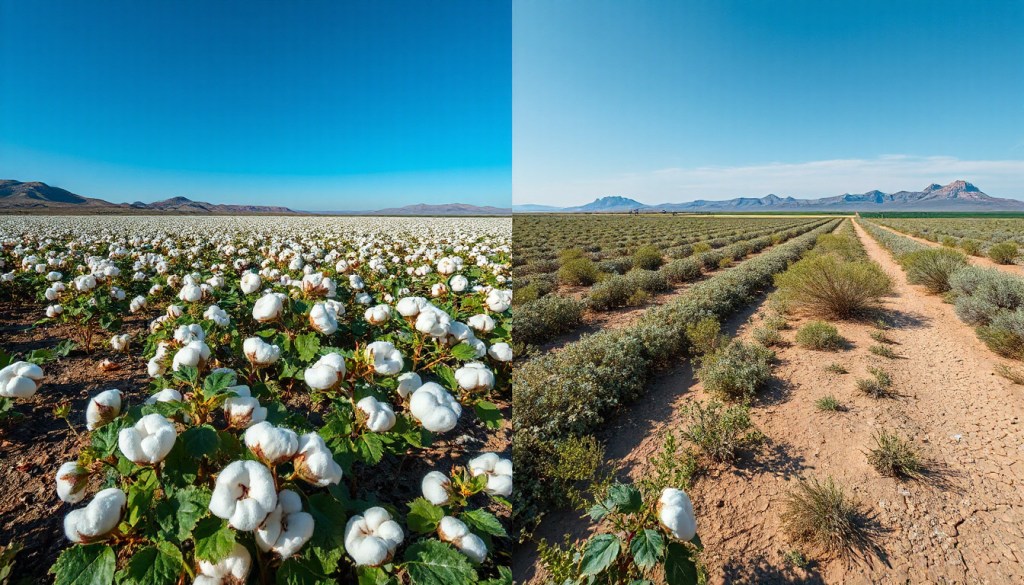 Cotton agriculture and desert expansion