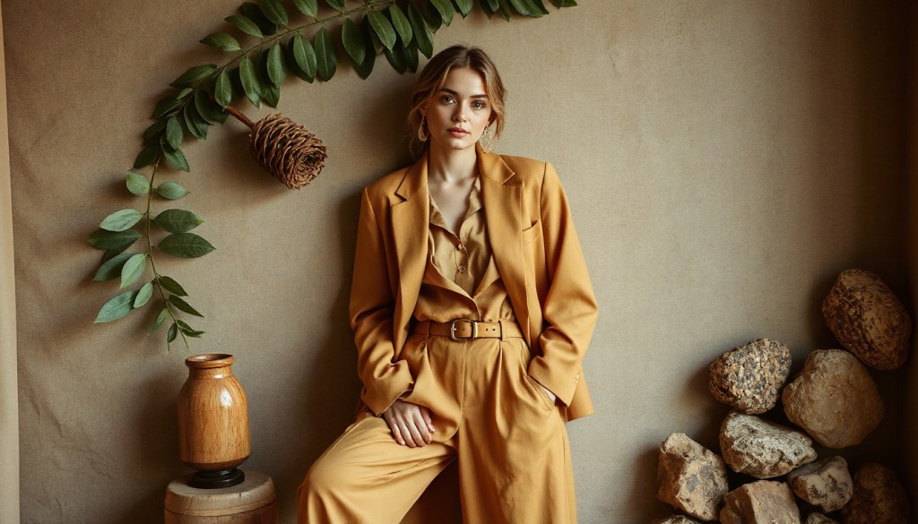 Earthy Tones Meet High Fashion