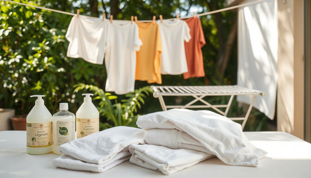 Efficient organic laundry habits