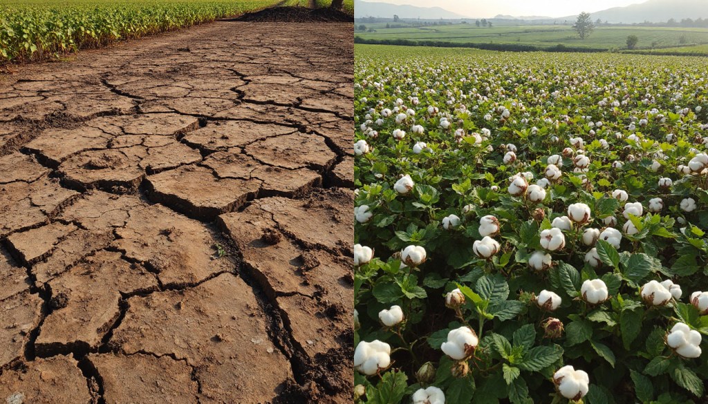 Land degradation from cotton cultivation