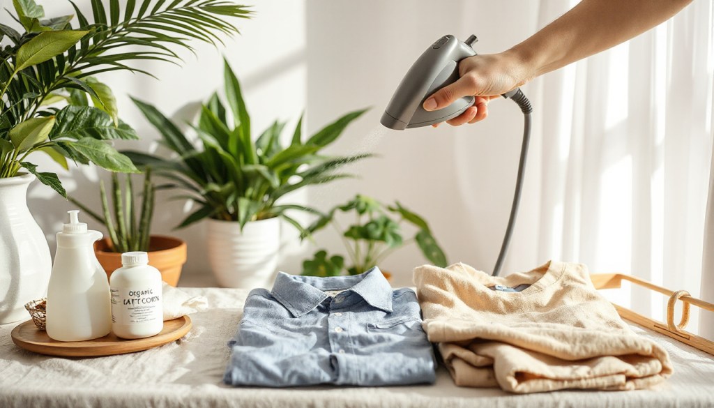 Reviving wrinkled organic&nbsp;clothes