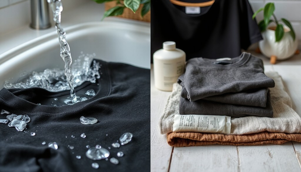 Washing black eco tees without fading