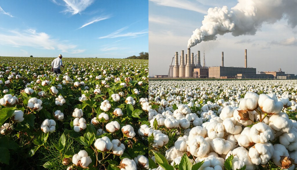 Cotton vs synthetics in eco-friendliness