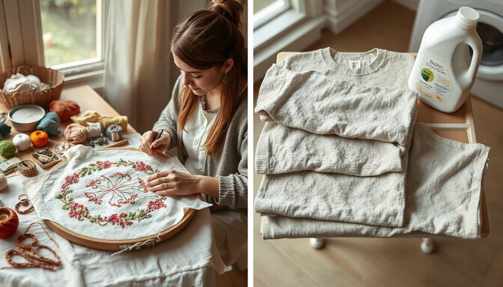 How to handle delicate&nbsp;embroidery